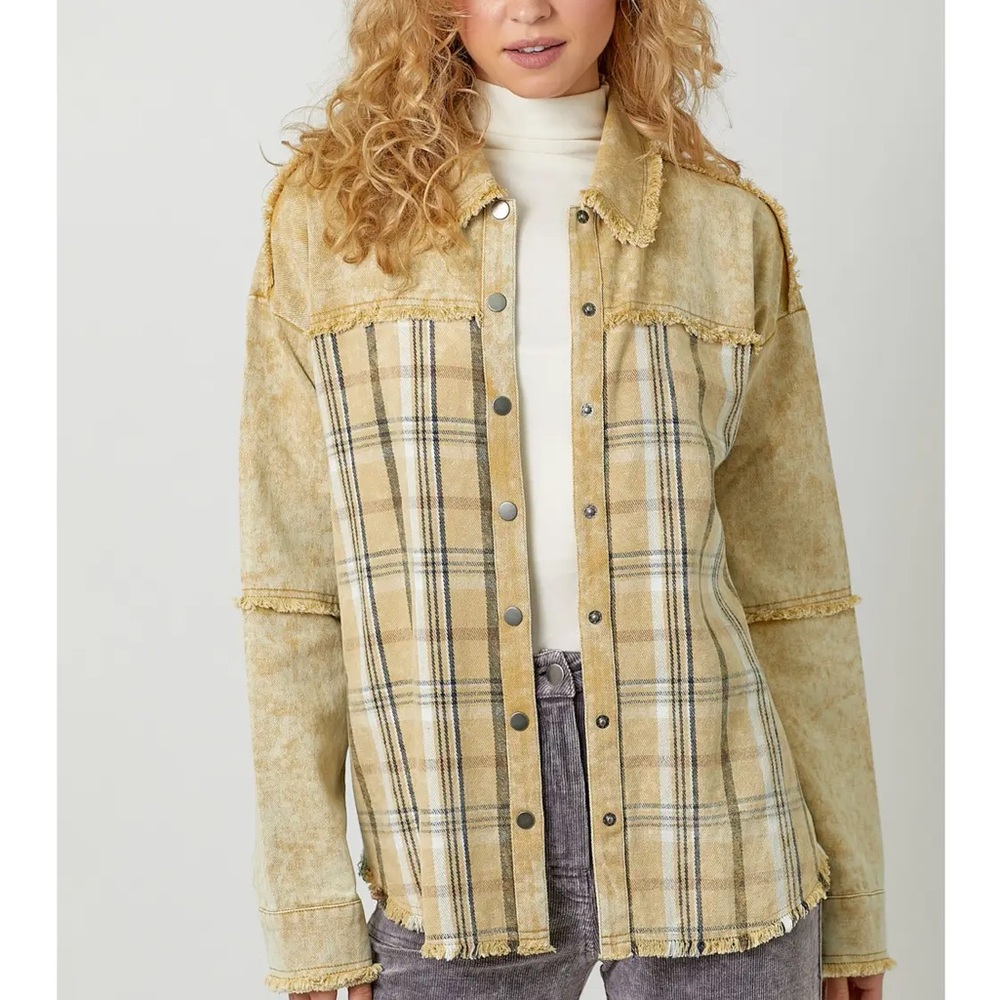 Mystree Plaid Shacket
